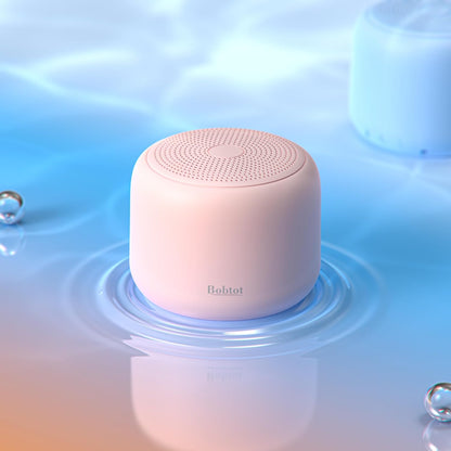 Portable Bluetooth Speakers with Strap Easy to Carry, Wireless IPX5 Waterproof Mini Speaker with Loud Stereo Sound, 20 Hours Playtime, Rechargeable Battery, Built-In Microphone, Pink