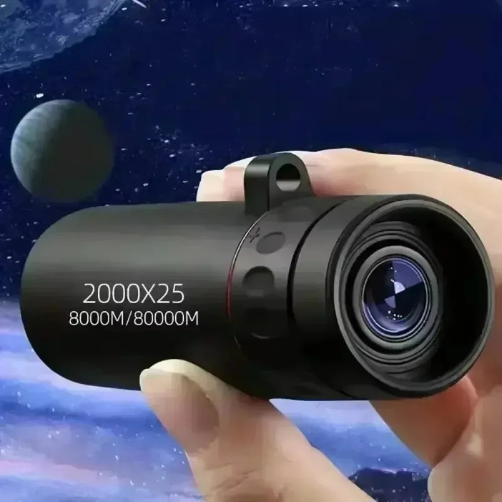 2026 2000X25 HD Monocular Telescope: Mini Portable, for Outdoor Camping, Hunting & Birdwatching