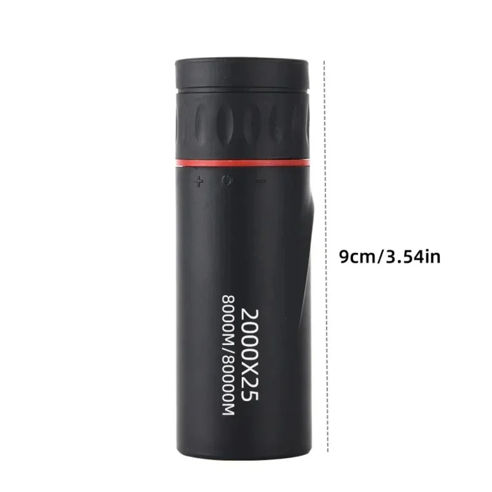 2026 2000X25 HD Monocular Telescope: Mini Portable, for Outdoor Camping, Hunting & Birdwatching