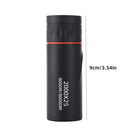 2026 2000X25 HD Monocular Telescope: Mini Portable, for Outdoor Camping, Hunting & Birdwatching